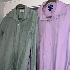 2 Button Down Shirts Apt. 9 and Croft and Borrow